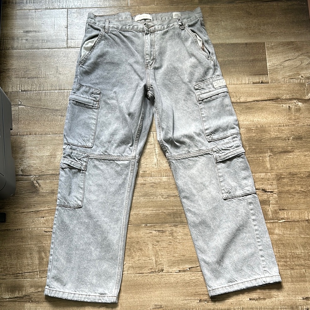 Vintage Men's Gray Cargo Pants